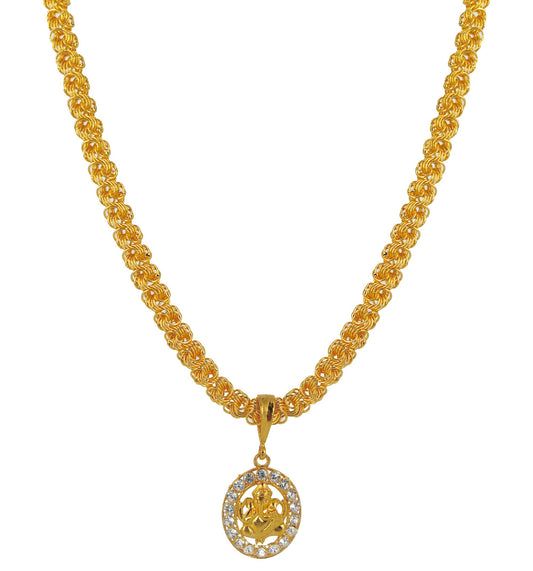 Luxurious Men’s Gold Plated Pendant With Chain – Stylish Men’s Jewelry (Vol 6)