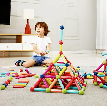 Magnetic Building Sticks Educational STEM Toy for Kids
